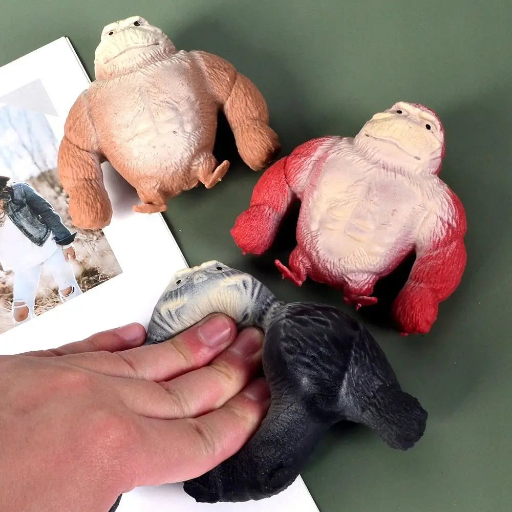 9cm Squishy Antistress Elastic Monkey Funny Decompression Gorilla Stress Relief Squeeze Toy