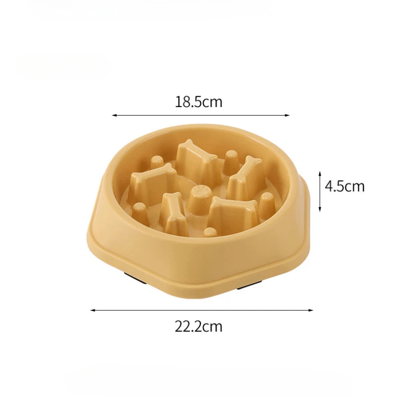 Pet Cat Dog Slow Food Bowl