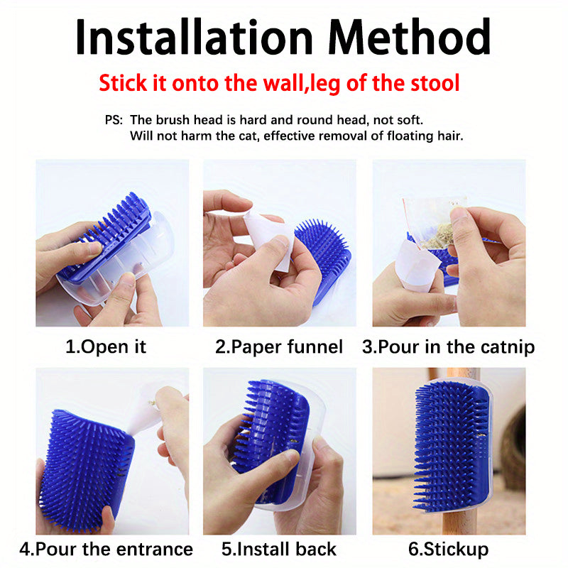 Massage Pet Cat Scrape Hair Removal Beauty Clean Corner Brush scratchers