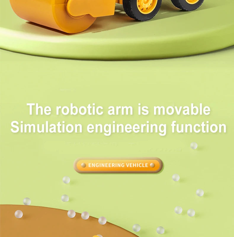 Engineering Vehicle Model Press Sliding Car Excavator Bulldozer for Children