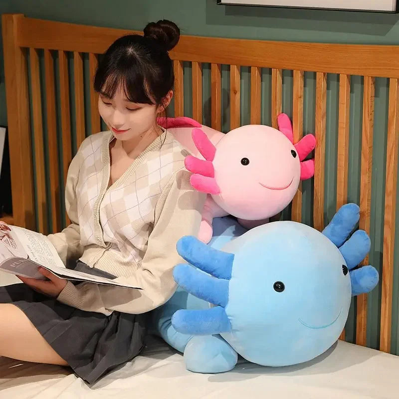 Giant Colorful Newt Plush Fish Long Cute Pillow Toy