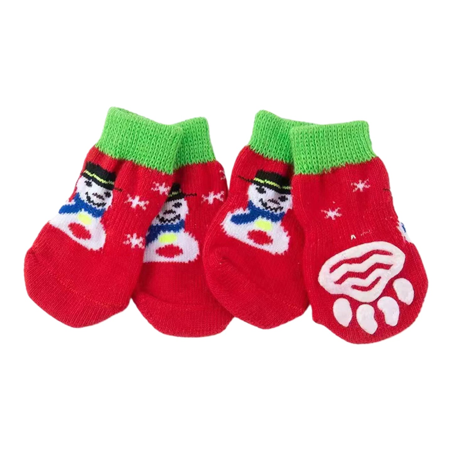 Make Your Pup's Christmas Merry and Bright with Festive Pet Socks in Various Colors and Sizes!