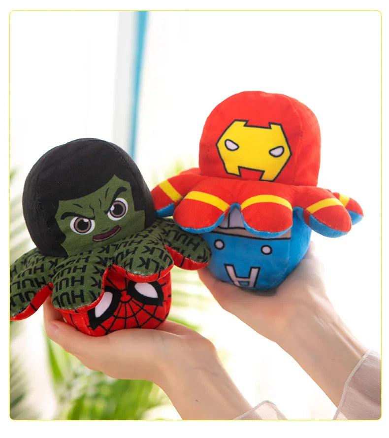 Hot Marvel Plush Doll Avengers Spiderman Iron Man Captain America Hulk Octopus