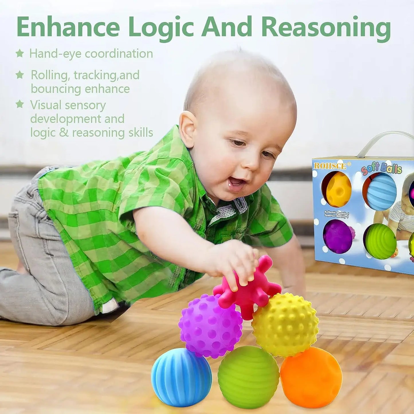 Sensory Balls for Baby Sensory Toys for Babies 6-12 Months
