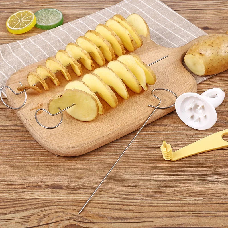 Stainless Steel Plastic Rotate Slicer Twisted Potato