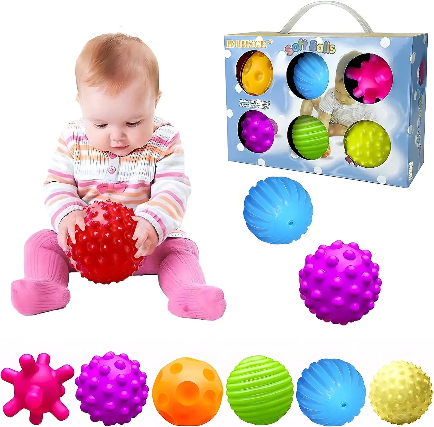 Sensory Balls for Baby Sensory Toys for Babies 6-12 Months