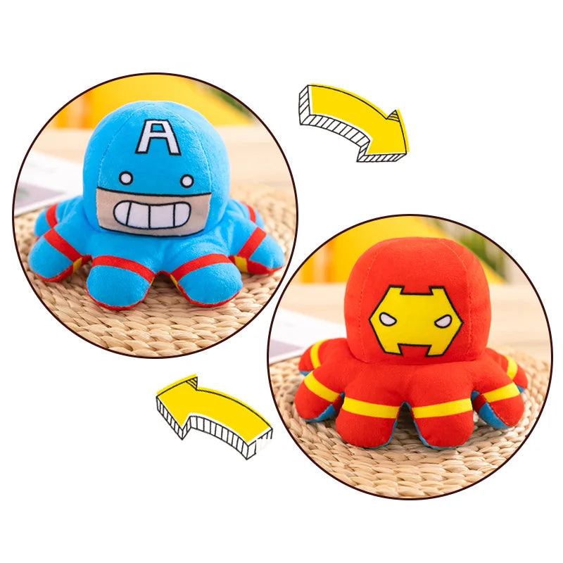Hot Marvel Plush Doll Avengers Spiderman Iron Man Captain America Hulk Octopus