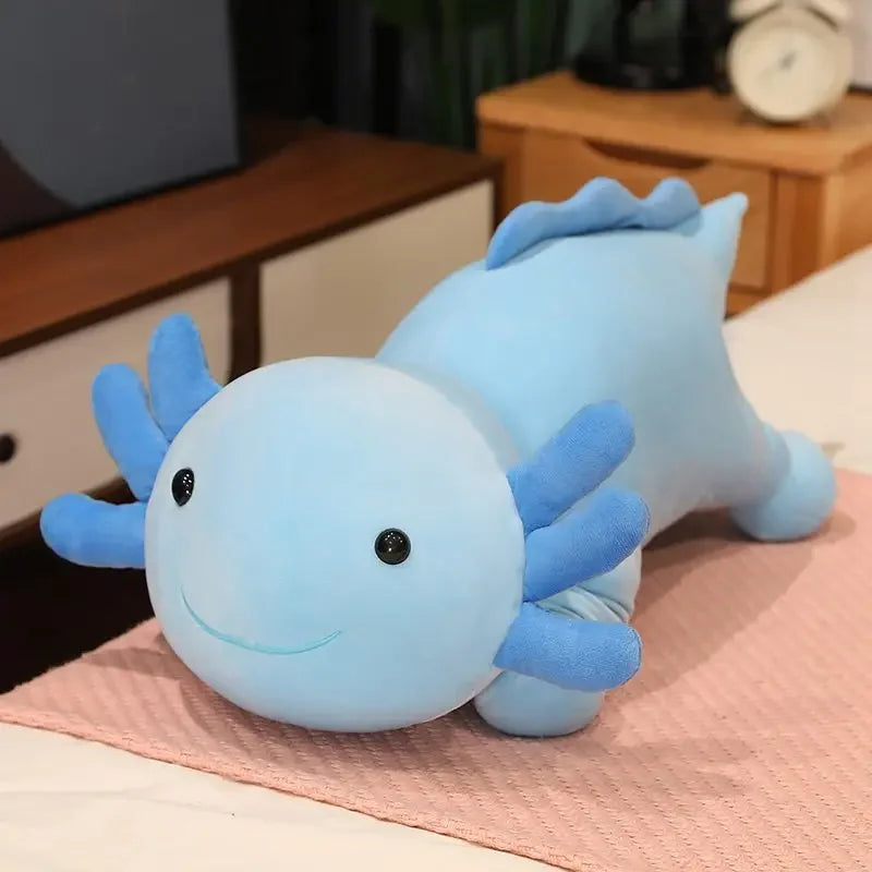Giant Colorful Newt Plush Fish Long Cute Pillow Toy